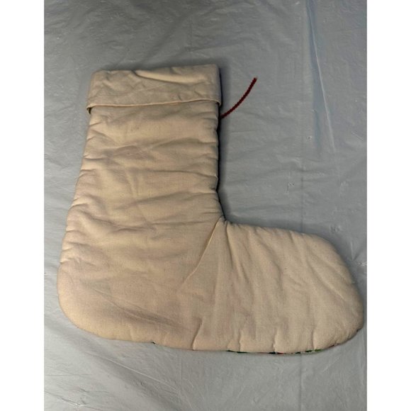 Quilted Christmas Stocking Patchwork Cats Horse Grandma Santa hanger old school - Picture 3 of 7